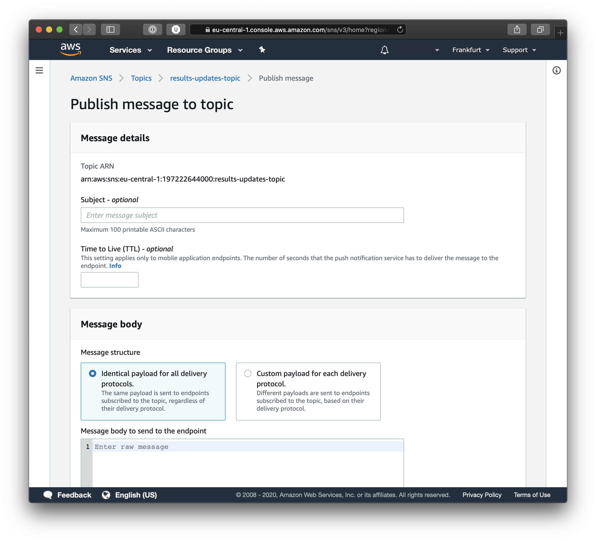 aws-topic-message